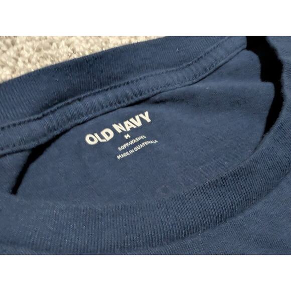 Old Navy Shirt Mens Medium M Short Sleeve California The Golden State Blue * - Picture 3 of 6